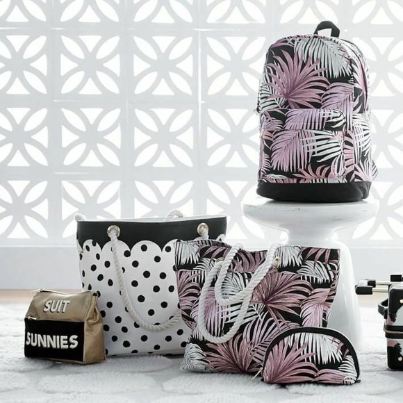 New Pottery Barn Emily Meritt Palm Beach Tote - Picture 7 of 7